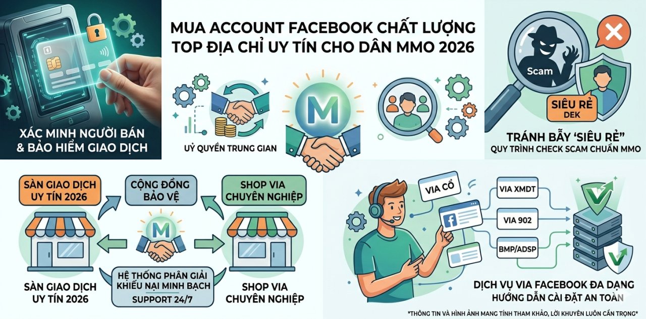 Mua Account Facebook Chất Lượng: Top Địa Chỉ Uy Tín Cho Dân MMO