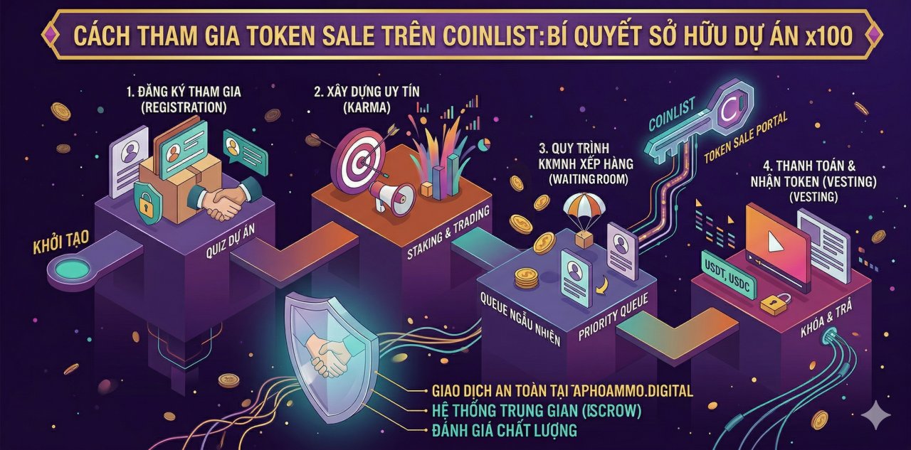 Cách tham gia Token Sale trên Coinlist: Bí quyết sở hữu dự án x100
