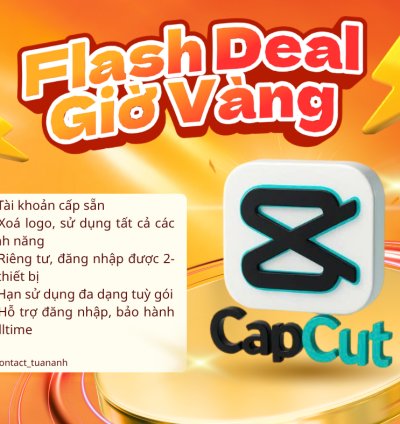 TÀI KHOẢN CAPCUT PRO 7 - 1 tháng(Giá rẻ, số lượng lớn)