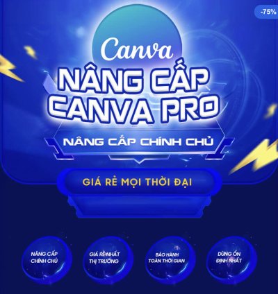 Tài Khoản Canva Pro 1 năm (gói edu) - Nâng Cấp Chính Chủ - Bảo Hành 1 đổi 1