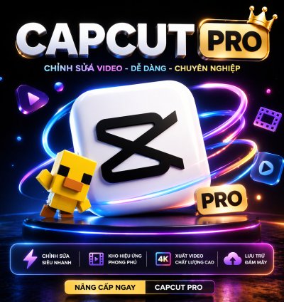 CapCut Pro 1 Ngày/ 3 Ngày/ 7 ngày / 1 Tháng/ 6 Tháng – Tài Khoản Cá Nhân Giá Rẻ Dùng 3-4 Thiết Bị – Không Dùng Chung
